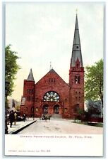 c1905s Central Presbyterian Church Exterior St. Paul Minnesota MN Horse Postcard picture