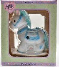 Precious Moments Enesco December Monthly Coin Bank Rocking Horse picture