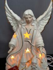 New Elegant Angel Light 11” Bisque Ivory Home Collection JCPenney 1990 NIB w/Tag picture