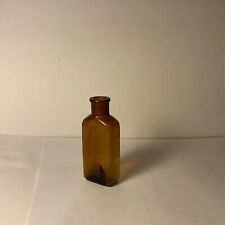 Antique Amber Glass Poison Bottle picture
