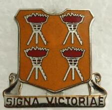 Vintage US Military DUI Pin 447th Signal Battalion SIGNA VICTORIAE Made in USA picture