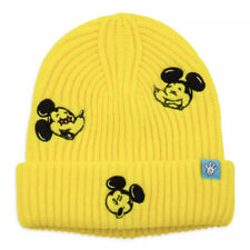 Disney Mickey Mouse Beanie Hat for Adults by Rafael Faria New / Yellow picture