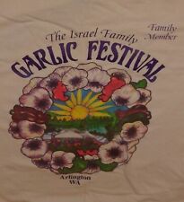 Rare Love Israel Garlic Festival T-Shirt - XL -  Family Member - Arlington WA picture