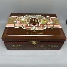 My Father Cigars The Judge Toros Box-Pressed Brown Cigar Box with clasp picture