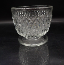Vintage Open Sugar Diamond Point Clear by Indiana Glass 3.25