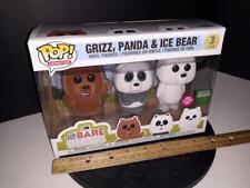 Funko Pop We Bare Bears 3 Pack Barnes & Noble Exclusive Flocked  - Vaulted picture