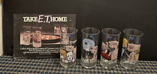 1982 Pizza Hut E. T. Glasses (Set of 4) w/Promo Place Mat picture