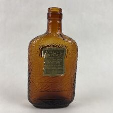 Antique Spiritus Frumenti 100 Proof 1/4 Pint Whiskey Bottle Flask Spider Web picture