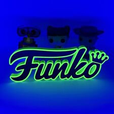 3D Printed BLACK LIGHT - 8.6 INCH - FUNKO Fan Sign (GREEN) for your Funko Pops picture