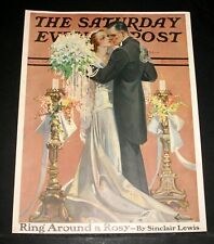 1931 JUNE 6, OLD SATURDAY EVENING POST MAGAZINE COVER (ONLY) E. M. JACKSON ART picture