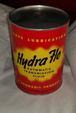 Vintage PENNZOIL Hydra Flo Automatic Transmission Fluid Gas Oil Can NOS picture