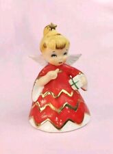 Vintage Lefton Holt Howard Naughty Angel Sister Christmas Bell Figurine 1956 🔔 picture
