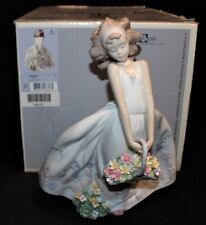 Lladro Wildflowers Girl Holding Flower Basket Figurine No. 6647 in Original Box picture