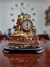 Beautiful French Mantel Clock Late 19th C With Stand H34cm  For Parts Or Repair picture