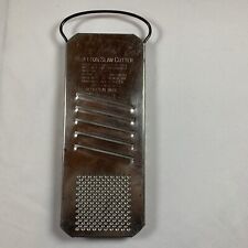 Bluffton Rapid Slaw and Vegetable Cutter Vintage Silver Handheld Aluminum picture