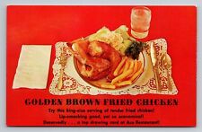 Ace Restaurant Milwaukee Wisconsin Vintage Unposted Postcard Fried Chicken picture