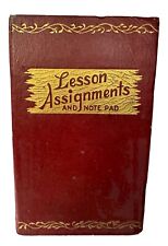 Vintage 1935 School Combination Lesson Assignment and Note Pad No. 17 picture