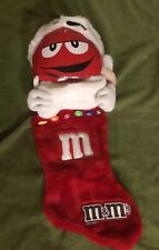 Red M&M's 3D Christmas Stocking Awesome MINT picture