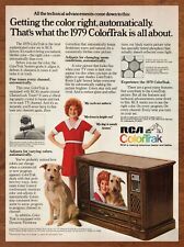 1979 RCA ColorTrak TV Vintage Print Ad/Poster 70s Orphan Annie Dog Pop Art Décor picture