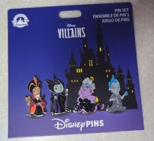 Disney World Villains 2024 Set Of 4 New Pins Ursula Maleficent Jafar Hades NoC picture