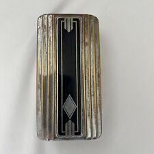 VINTAGE WM SILVER PLATED CIGARETTE & MATCH BOX JEWELRY/TRINKET BOX picture