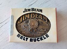 Retro 1996 Limited Edition Collectable Jim Beam Belt Buckle Bourbon Whiskey NEW picture