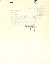 MICHAEL (BLANCHE OELRICHS) STRANGE - TYPED LETTER SIGNED 10/12/1929 picture