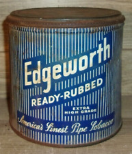 Vintage Edgeworth Ready Rubbed Empty Tobacco Tin Vertical Stripes 5