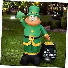  6FT H St. Patrick's Day Inflatable 6FT St. Patrick's Day Green Leprechaun picture