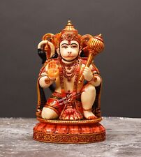 Lord Hanuman Idol, 28 cm Multicolor Hanuman Statue, Hindu Monkey god, Ram Bhakt picture