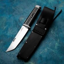 Premium Tanto Knife Fixed Blade Hunting Survival Tactical ZDp-189 Steel Wood Cut picture