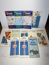 Vintage Road Highway Map Lot Rand McNally Gulf picture