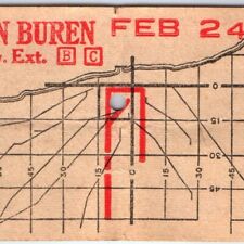 c1930s Chicago Surface Lines Ticket Division-Van Buren Transit Route Trolley C31 picture