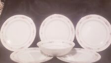 Vintage Empress China Exquisite 1130 Made In Japan Serving Bowl & 4 Plates picture