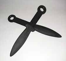 Training Knife Trainer Double Daggers Black Shaolin Dagger Practice Kung Fu picture