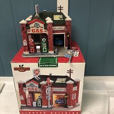 Retired Lemax Coventry Cove Al’s GAS STATION Christmas Village 65366 READ picture