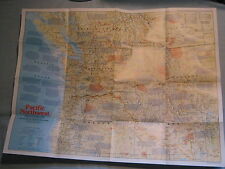 PACIFIC NORTHWEST MAP+ THE MAKING OF AMERICA HISTORY National Geographic 1986 picture