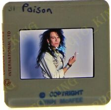 1988 POISON Band Bobby Dall with Cigarette ORIGINAL 35MM Slide +FREE SCAN PO44 picture