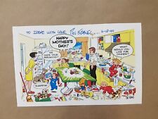 Bil Keane Family Circus Autographed Artist 8x10 TV Actor COE Cartoon Weekly picture
