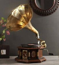 Working Gramophone-Antique-Phonograph-Vintage Style Gramophone Nautical Décor picture