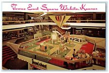 c1960s Towne East Square Shopping Mall Interior Scene Wichita Kansas KS Postcard picture