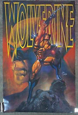 1993 X-Men Wolverine Poster: Vintage Marvel Comics Universe Logan pin-up, 34x22 picture