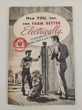 1950s Vtg Westinghouse You can Farm Better Electrically | Homesteading Retro picture