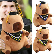 11.8'' Capybara Pup Plush Toys With Graduation Cap Kids Stuffed Animals Gift picture