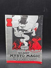 VINTAGE GILBERT MYSTO MAGIC BOOK OF INSTRUCTIONS CIRCA 1938 DEVIL ETC. picture