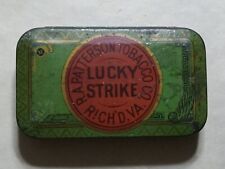 VINTAGE R.A. PATTERSON TOBACCO CO LUCKY STRIKE TIN  picture