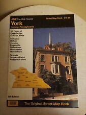 York County, Pennsylvania STREET MAP BOOK  ADC The Map People  9th Edition 1996 picture