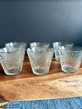 Vintage Mid Century Old Fashion Glasses Lot of 6 Ribbed Exterior 8 Oz EUC Mint picture