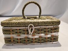 Woven Vintage Sewing Basket picture