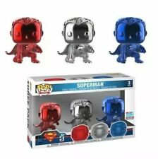 Funko Pop Heroes Superman 80 Years 3-Pack 2018 Fall Convention Exclusive Mint picture